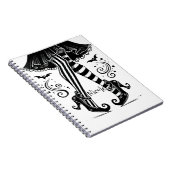 Carnet Jeu d'Halloween blanc et noir (Côté Droit)