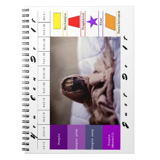 Carnet Jeu éducatif de chien drôle (Devant)