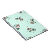 Carnet Jeu gris joystick sur bleu (Côté Droit)