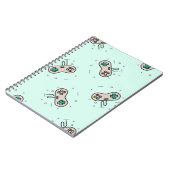 Carnet Jeu gris joystick sur bleu (Côté gauche)