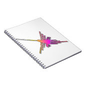Carnet Jeu Vidéo 8 bits Retro Lignes Nazca Colibri (Côté Droit)