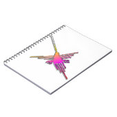 Carnet Jeu Vidéo 8 bits Retro Lignes Nazca Colibri (Côté gauche)