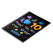 Carnet Jeu Vidéo Joueurs Colorful 10 chiffres doubles (Côté gauche)