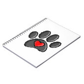 Carnet Jeu vidéo Retro 80s 8 bits Pixel Art Chien Paw (Côté gauche)