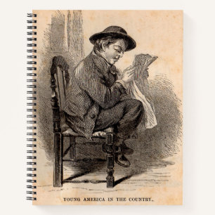 Carnet Jeune Amérique à la campagne, impression victorien