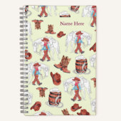 Carnet Jeune Cowboy et Cheval (Recto)