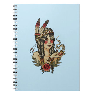 Carnet Jeune femme native américaine