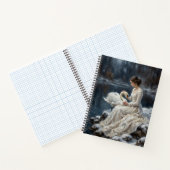 Carnet Jeune fille cygne Romance de lac d'hiver Fantastiq (Intérieur)