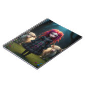 Carnet Jeune fille écossaise  (Côté gauche)