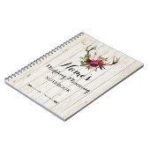 Carnet Jeune mariée rustique de notes d'idées de (Côté gauche)