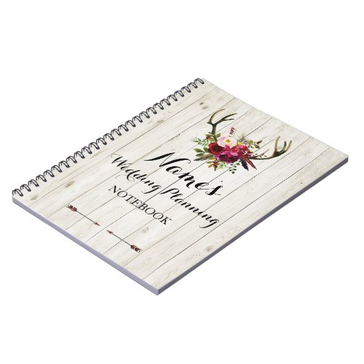 Carnet Jeune mariée rustique de notes d'idées de (Côté gauche)