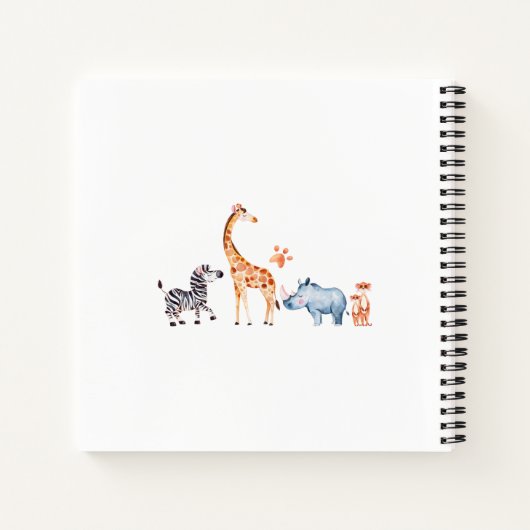 Carnet Jeune Sauvage Et Trois Invité Anniversaire 3 Ans S (Dos)