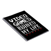 Carnet Jeux Vidéo ruiné ma vie (Côté Droit)