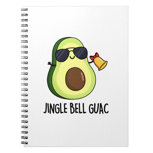 Carnet Jingle Bell Guac Drôle de Pun d'avocat (Devant)