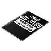 Carnet Jiu Jitsu BJJ choisissent Jiu Jitsu puisque blanc (Côté gauche)
