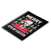 Carnet Joe Biden Noël Père Noël Chapeau Joyeux 4e Pâques (Côté gauche)