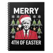 Carnet Joe Biden Noël Père Noël Chapeau Joyeux 4e Pâques (Devant)
