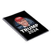 Carnet Joe biden Portant un Casquette Trump (Côté Droit)