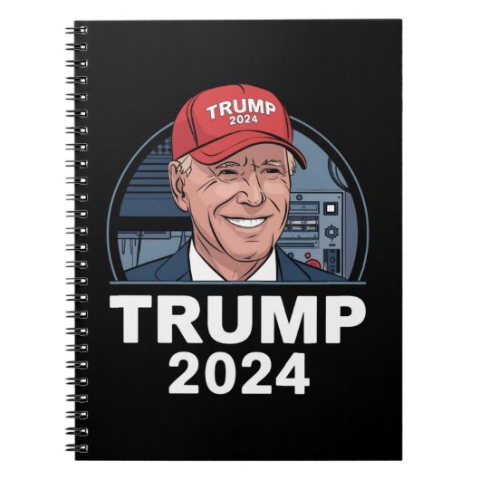 Carnet Joe biden Portant un Casquette Trump (Devant)