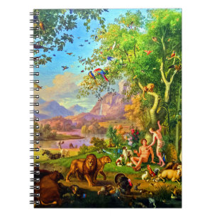 Carnet Johann Wenzel Peter Adam et Eve dans le jardin d'E