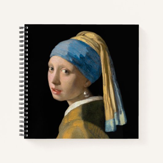 Carnet Johannes Vermeer - Fille avec une oreille perle (Devant)