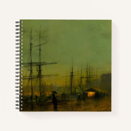 Carnet John Atkinson Grimshaw Quais de Glasgow (Devant)