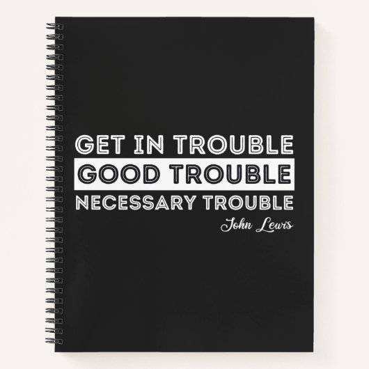 Carnet John Lewis - Citation à propos des problèmes (Devant)