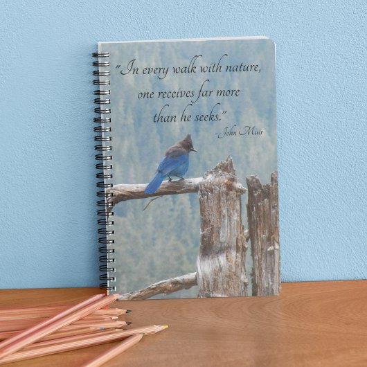 Carnet John Muir Nature Citation Blue Jay