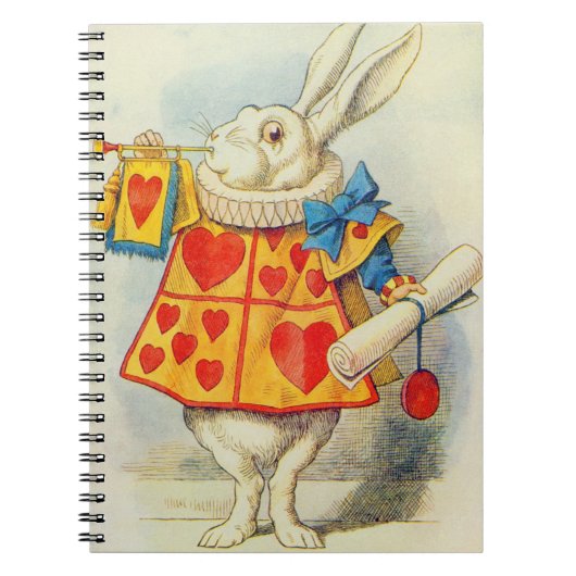Carnet John Tenniel | Le lapin blanc (Devant)