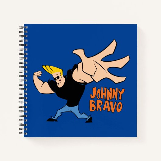 Carnet Johnny Bravo Pose Iconique (Devant)
