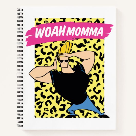 Carnet Johnny Bravo - Woah Momma (Devant)
