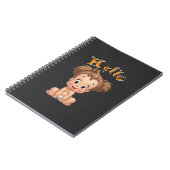 Carnet joie de bébé heureuse, et bonheur. (Côté gauche)