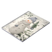 Carnet Joie de Noël avec Snowman souriant (Côté gauche)