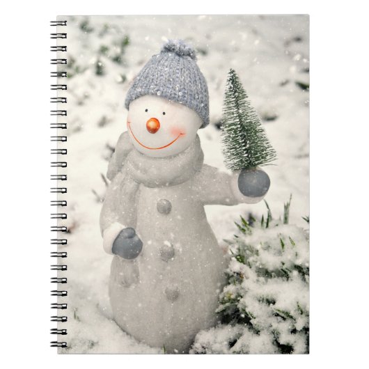 Carnet Joie de Noël avec Snowman souriant (Devant)
