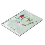 Carnet joie de vacances de Noël d'hiver au monde (Côté gauche)