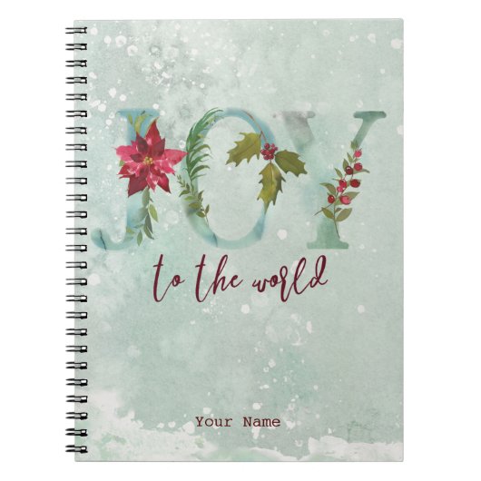 Carnet joie de vacances de Noël d'hiver au monde (Devant)