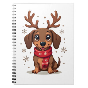 Carnet Joie d'hiver de teckel
