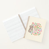 Carnet Joie Fleurit Malgré la Douleur - Pebble le Chatons (Intérieur)
