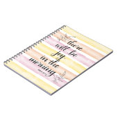 Carnet Joie le matin (Côté gauche)