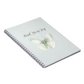 Carnet Joie Papillon Menthe (Côté Droit)