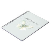 Carnet Joie Papillon Menthe (Côté gauche)