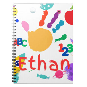 Carnet Joli ABC personnalisé pour enfants peinture à main
