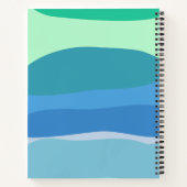 Carnet Joli Abstrait géométrique Formes Bleues Personnali (Dos)