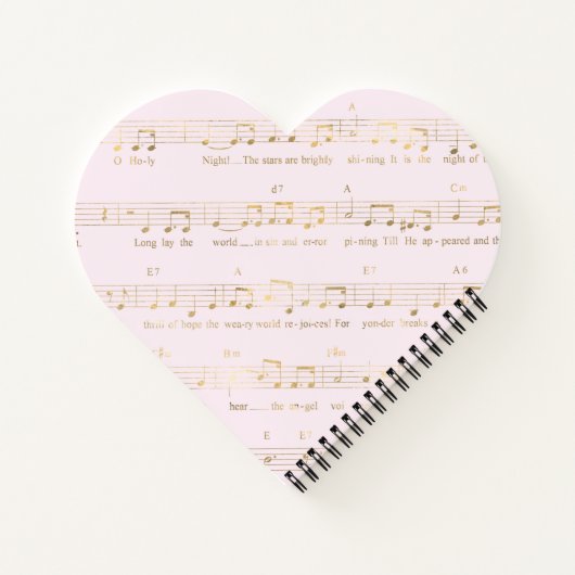 Carnet Joli Aquarelle rose Noël (Dos)