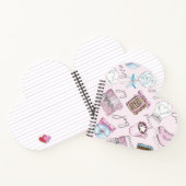 Carnet Joli Aquarelle rose Noël (Intérieur)