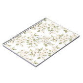 Carnet Joli arbre à fleurs crème  (Côté gauche)