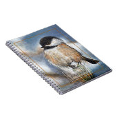 Carnet Joli Art Chickadee Avec Nom (Côté Droit)