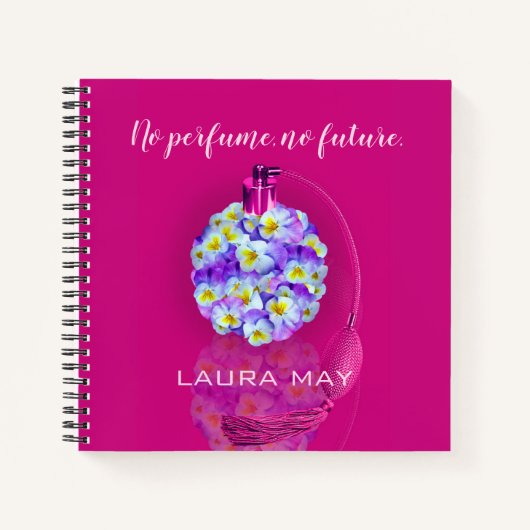 Carnet Joli atomiseur Pansy (Devant)