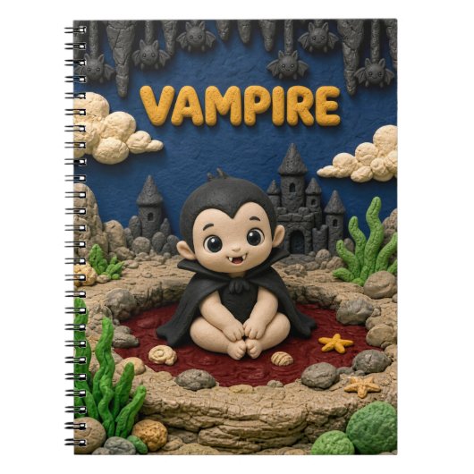 Carnet Joli bébé vampire, mythique (Devant)