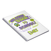 Carnet Joli Bienvenue à l'école Violet Vert (Côté Droit)